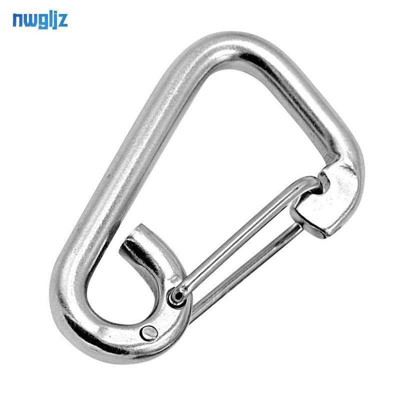 Móc khóa móc khóa móc khóa bằng thép không gỉ 304 - Bạc, M6 60mm