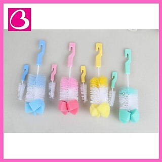 Bộ 2 cọ rửa bình sữa và núm ty cho bé