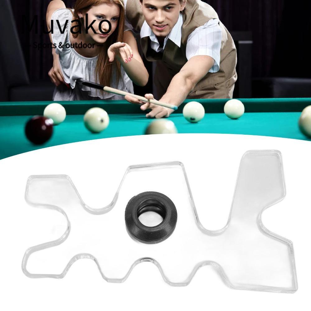 Đầu cầu bi-a MUVAKO Pool Cue, Đầu cầu bi-a cắm dễ sử dụng, Phụ kiện bi-a Cao su acrylic trong suốt A