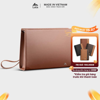 Ví Lata (Thời trang nam dáng cầm tay cỡ lớn - Ví da CT11)