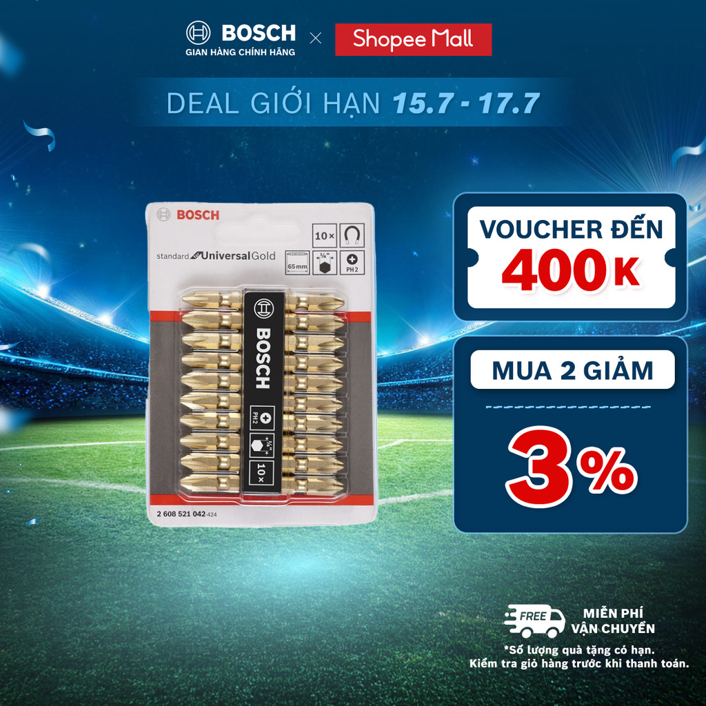Đầu vặn vít ngắn Bosch ngắn và dài