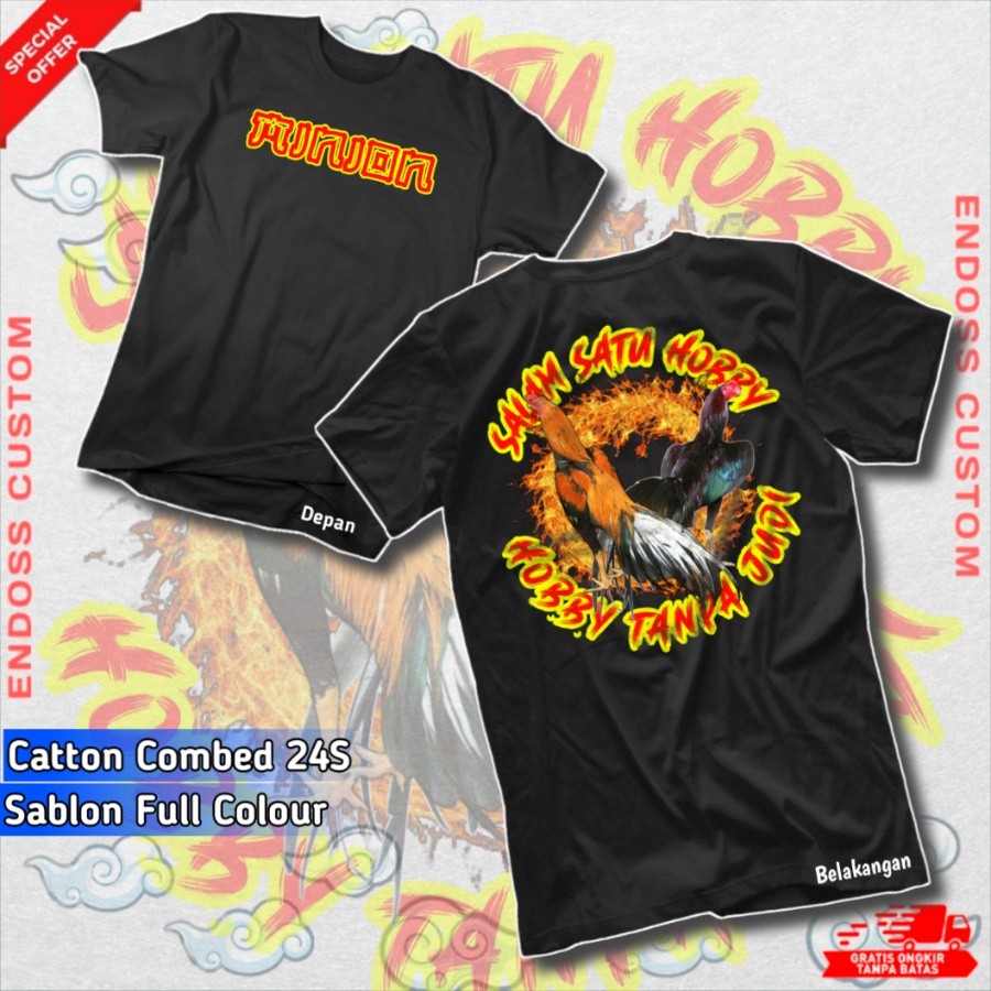 Farmer Motif Fighting Chicken Bangkok Fighting Minions Áo thun Jersey