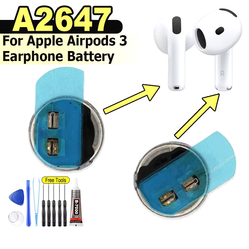 Thương Hiệu Mới Thích Hợp Cho Apple Airpods 3 A2564 A2565 Tai Nghe Bluetooth Pin Tai Nghe Kho Pin