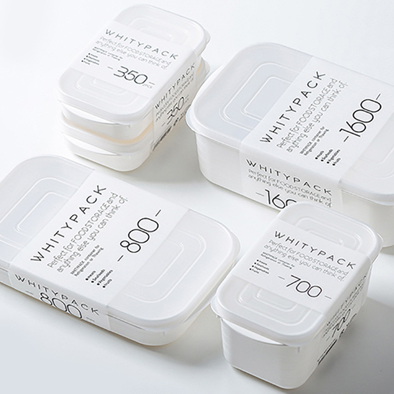 Preferred#Refrigerator storage box, plastic freezer box, large-capacity food storage box, refrigerat