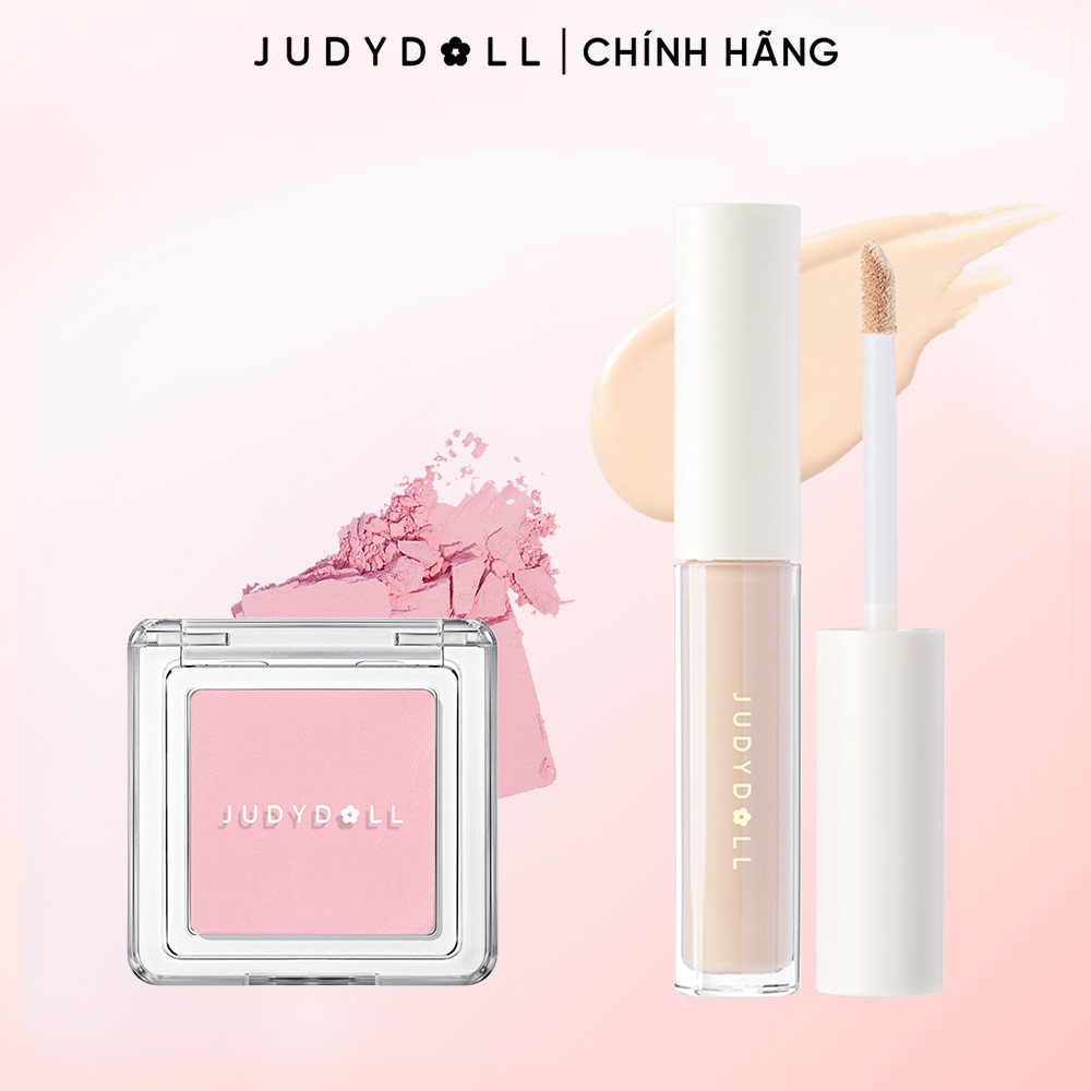 Judydoll Combo Kem che khuyết điểm và má hồng blush