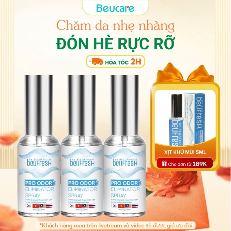 Xịt khử mùi toàn thân BEUFRESH, 30ml