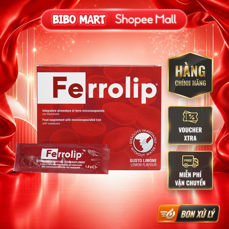 [KOL] Sắt hữu cơ Ferrolip cho bà bầu hộp 20g - BM001