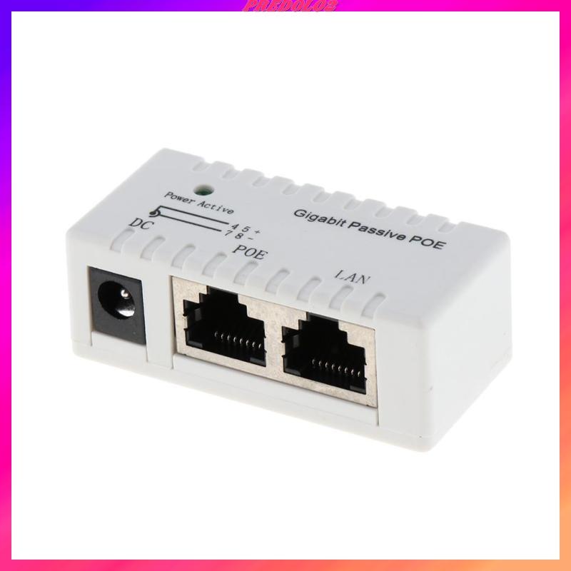 Gigabit Power over Ethernet PoE Injector DC 12V-52V cho Camera IP Điện thoại Voi