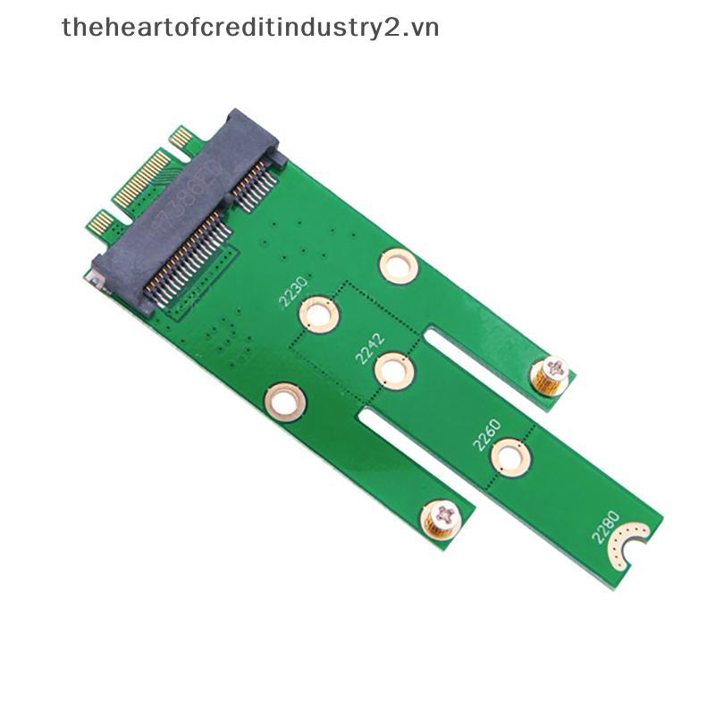 # thehear # NGFF M.2 B Key To MSATA Mini PCI-E PCI-Express SATA 3.0 SSD Hỗ Trợ Khe Cắm Chế Độ B Thẻ 