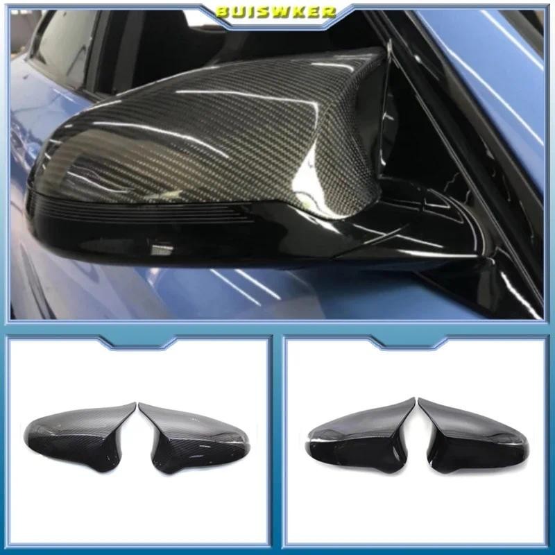 2 Chiếc Sợi Carbon Xe Bên Gương Bao Bên Ngoài Gương Chiếu Hậu Bao Mũ Thay Thế Cho Xe BMW F80 M3 & F8