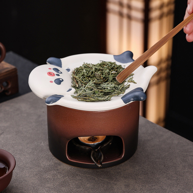 Gốm Hojicha Bếp Hộ Gia Đình Hojicha Bếp Sáng Tạo Mèo Con Gấu Hương Thơm Bột Khuếch Tán Nến Hương Thơ