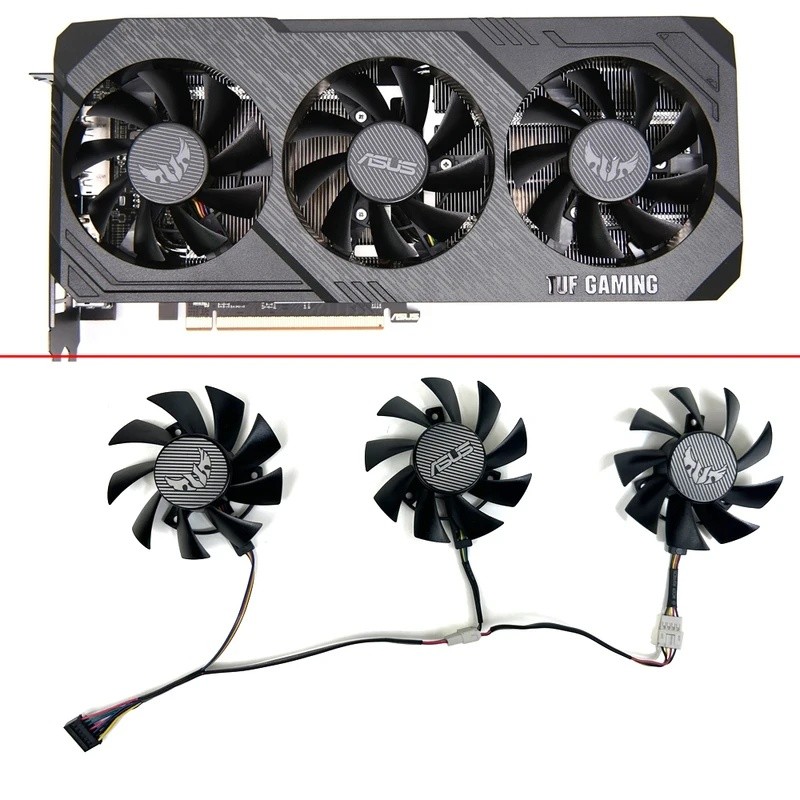 Mới 75MM T128015Quạt làm mát đồ họa BU PLA08015S12HH TUF Gaming X3 RX5600 RX5700XT cho ASUS TUF Gami