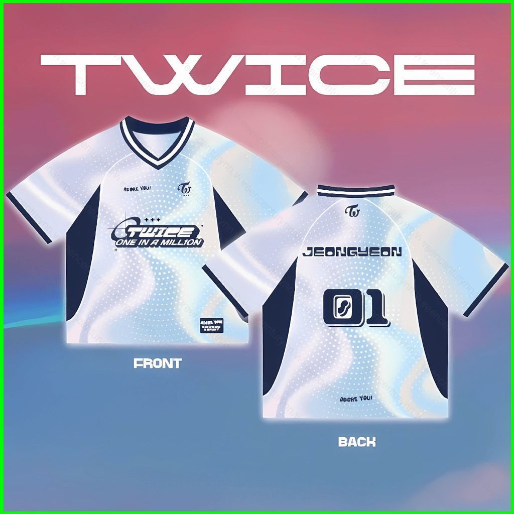 GN TWICE jersey Jihyo JEONGYEON Momo Sana KPOP Áo thun ngắn tay NG