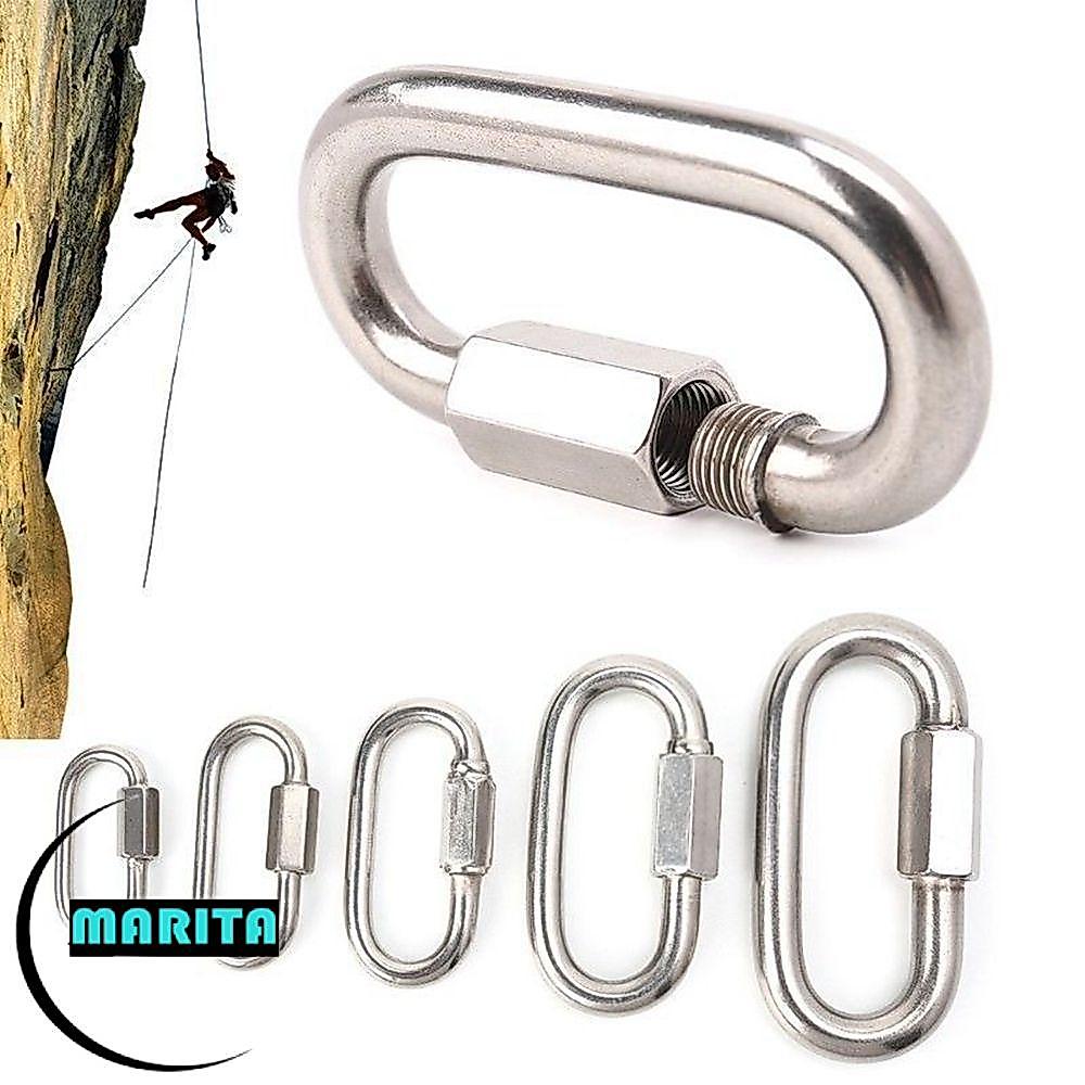 MARITA Móc khóa an toàn bằng thép không gỉ Khóa liên kết nhanh Vòng kết nối chuỗi