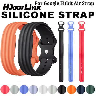 HdoorLink Vòng Silicon Dây Đeo Đồng Hồ Cho Google Fitbit Air Cao Su Thoáng Khí Dây Thể Thao Dây Đeo Tay Thay Thế Vòng Tay