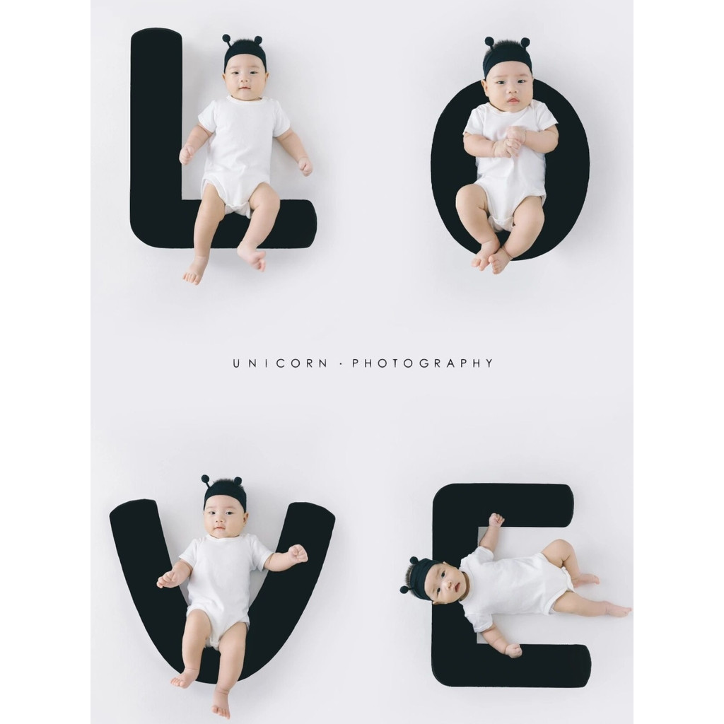New Product#Children's Photography Clothing LOVE Mother's photography props, studio baby's 100-day o