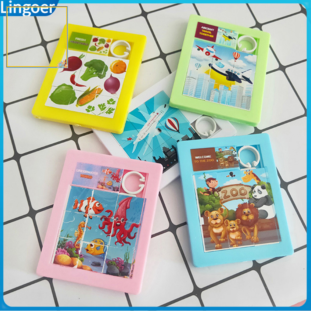 Lingoer| 3 Cái Siêu Mỏng Brain Teaser Slide Puzzle Khả năng thực tế