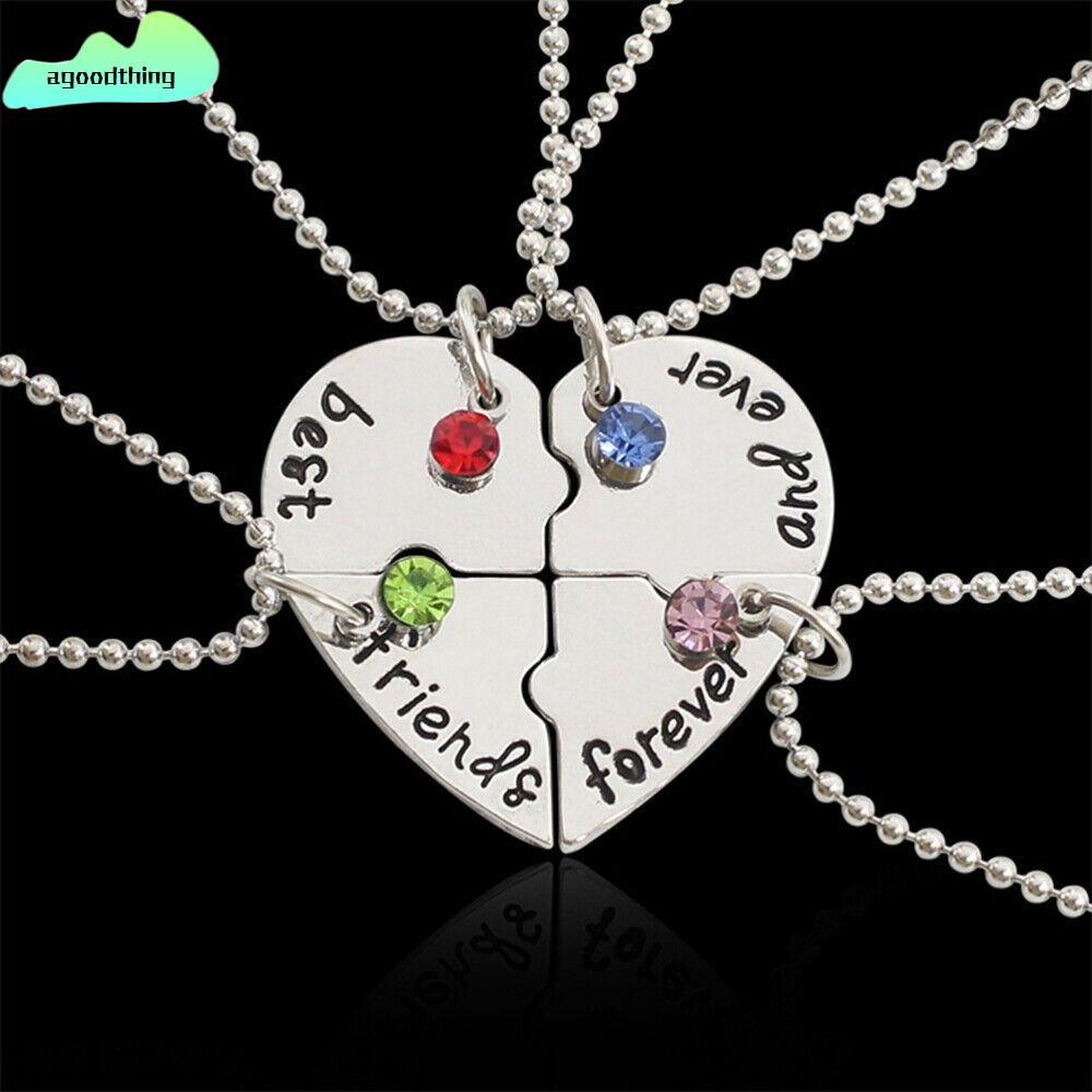 AGOODTHING 4 Bff Friend Vòng cổ tình yêu Người bạn thân nhất Vòng cổ nữ