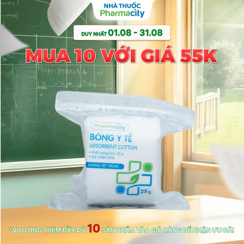 Bông y tế Pharmacity (25g)