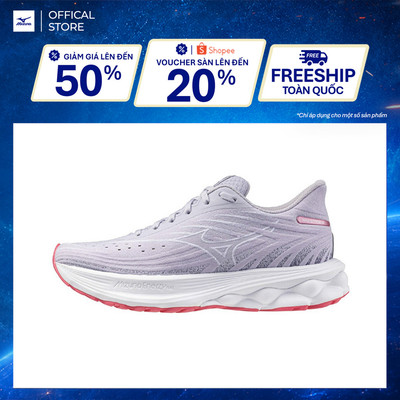 Giày Chạy Bộ Nữ Mizuno Wave Skyrise 6 - Tím Nhạt - J1GD250926