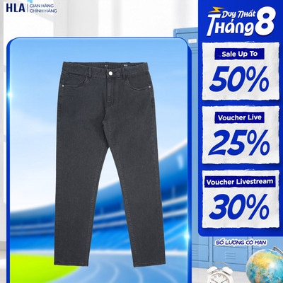 Quần Jeans Nam HLA Form Suông, Tôn Dáng, Giữ Màu Lâu & Mềm Mại Thoáng Khí