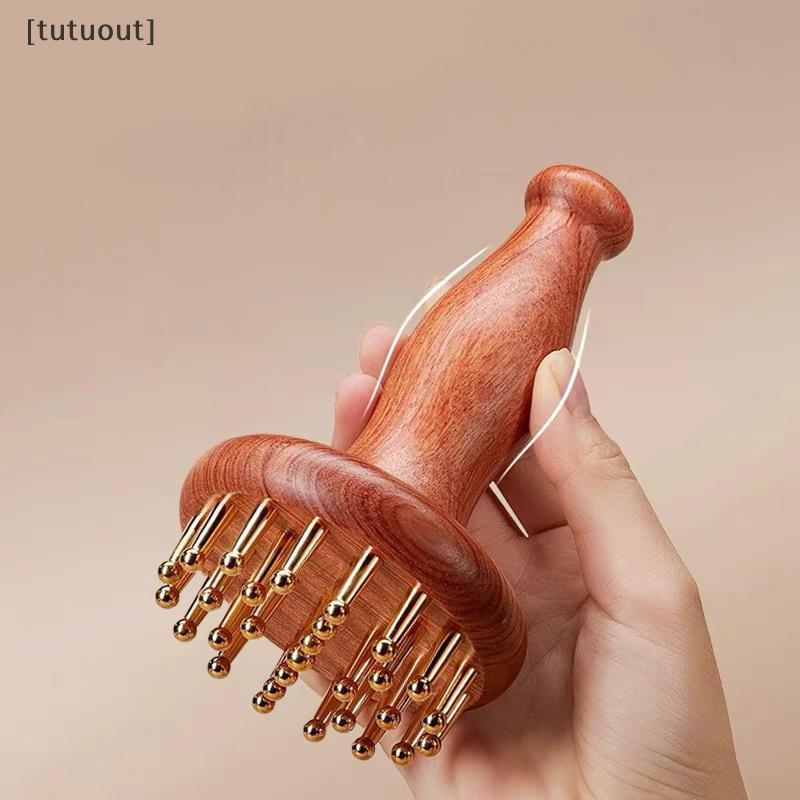 [tutuout] Đầu dụng cụ massage Gua Sha bằng gỗ cầm tay Ne Leg Body Meridian Massage Giảm đau cơ bắp M