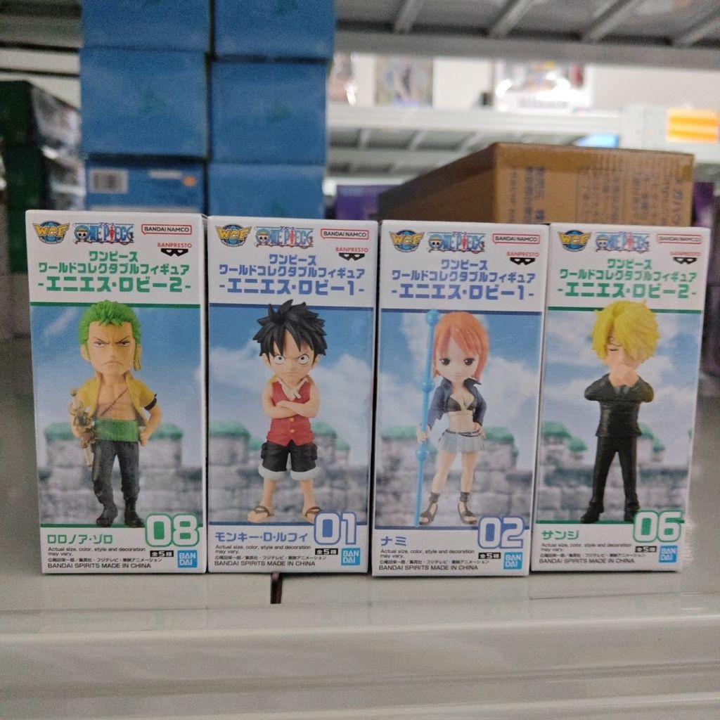 Bandai Kính Nhà Máy Một Mảnh wcf Tư Pháp Đảo Luffy Nami Sanji Zoro Jingpin Hình Mô Hình