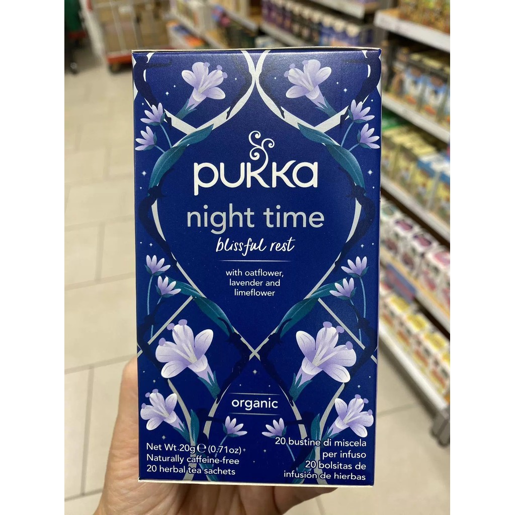 Trà PUKKA PUKKA gốc Hà Lan Trà ngủ Trà thảo dược ban đêm Không chứa caffein / Trà PUKKA gốc Hà Lan T