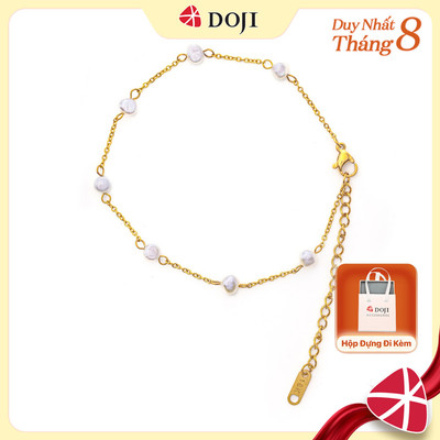 Lắc Tay nữ Little Pearl Wishes mạ vàng cao cấp, thanh lịch ngọt ngào, đi làm đi tiệc đi chơi - DOJI