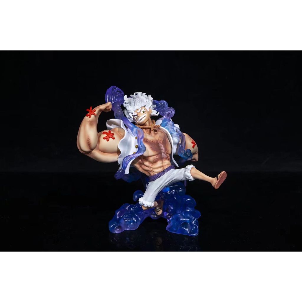 Premium-One Piece Gear 5 Luffy Hình - Nika Sun God Muscular Luffy Tượng sưu tập