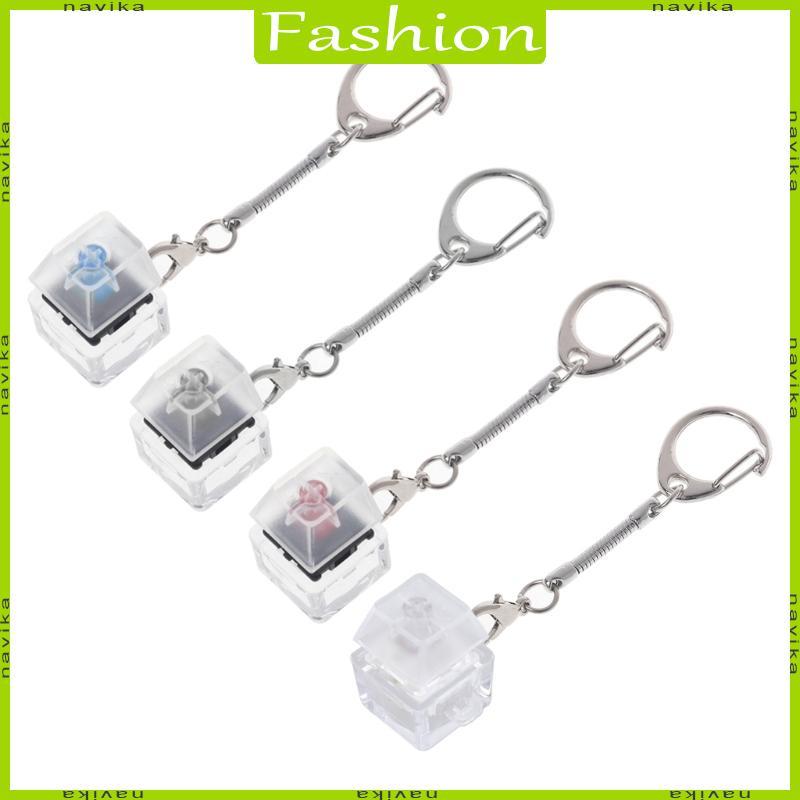 NA 1-Key Cherry MX Kailh Test Kit với Móc khóa Keycaps trống mờ