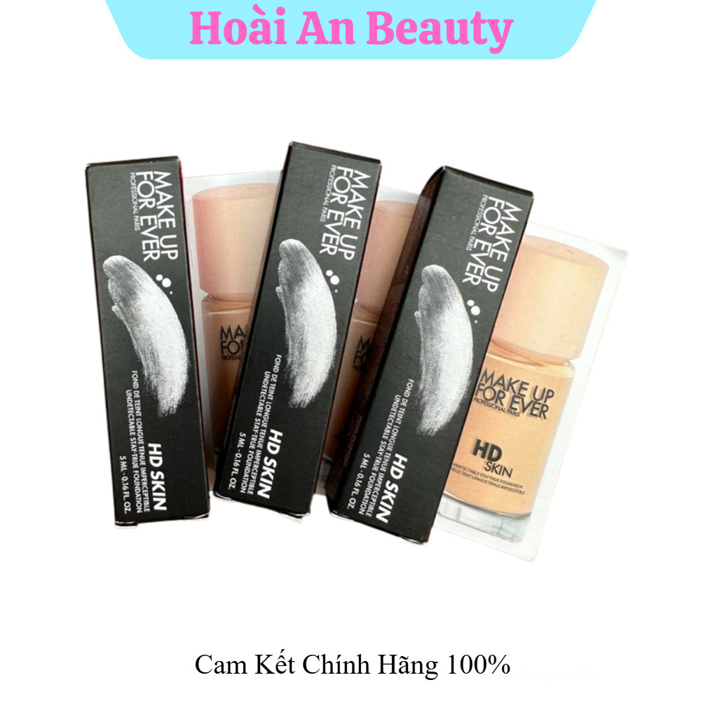 Kem Nền Makeup Forever HD Skin 1R02 Mini 5ml – Che Phủ Tự Nhiên, Lâu Trôi, Mịn Da