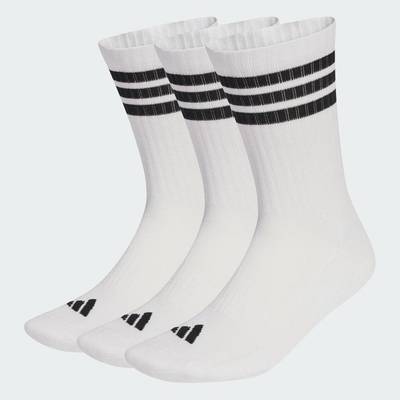 adidas Phong cách sống BỘ 3 ĐÔI TẤT CỔ CAO CÓ ĐỆM 3 GẠCH SPORTSWEAR Unisex trắng JZ0532