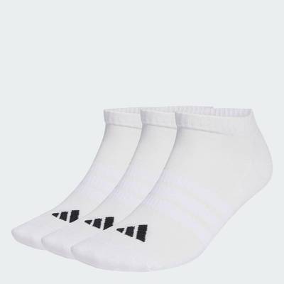 adidas Phong cách sống Bộ 3 Đôi Tất Cổ Thấp Lót Đệm adidas Essentials Unisex trắng JZ0535