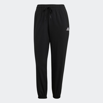 adidas Phong cách sống Quần 7/8 3 Sọc Dệt Thoi adidas Essentials Nữ Đen GM5559