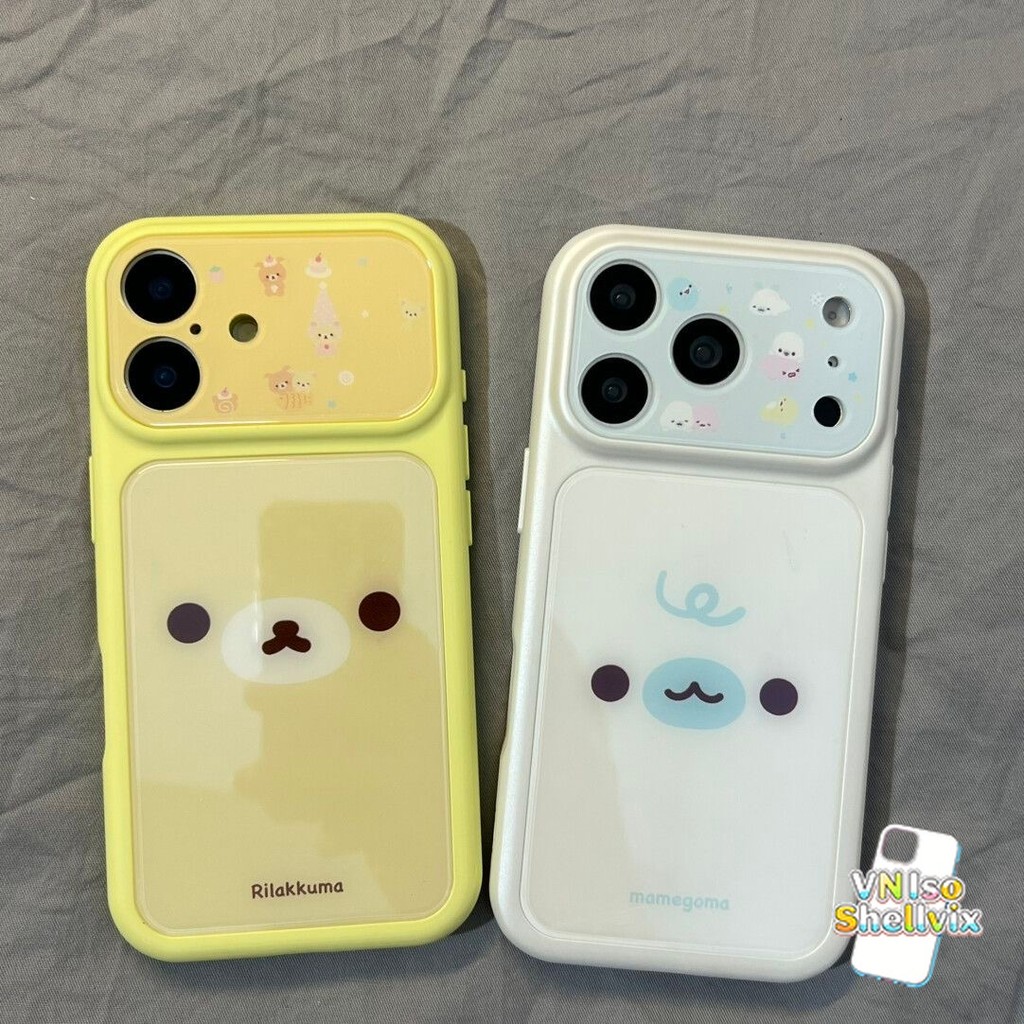 Ốp lưng điện thoại Rilakkuma Seal màu mềm, cửa sổ lớn, tương thích với iPhone 17 Pro Max/17 Pro/16 P