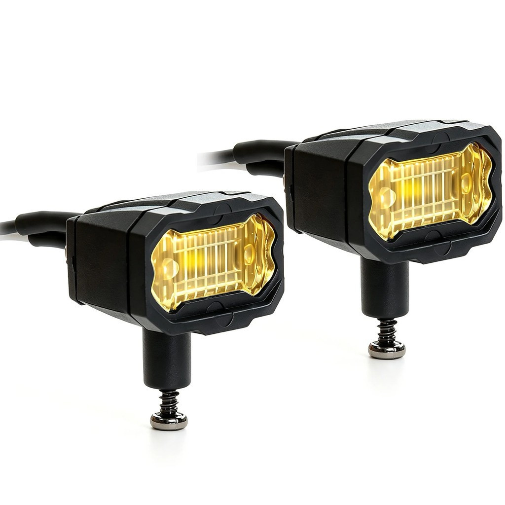 2 Chiếc RC Xe LED Top Đèn Pha Đèn Pha Cho 1 / 10 Trục SCX10 90046 Traxxas TRX4 D90 YIKONG YK4106 YK4
