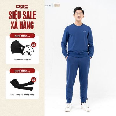 Áo Nỉ Quần Nỉ Nam Thể Thao DGC Phong Cách Trẻ Trung - WQNBBB01M + WATBBB01M