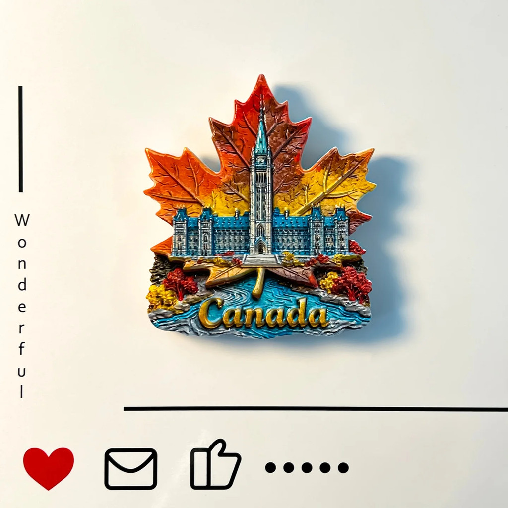 Canada, Ottawa, Tòa nhà Quốc hội, Quà lưu niệm du lịch, sáng tạo Lập thể, Mô hình lá phong, Trang tr