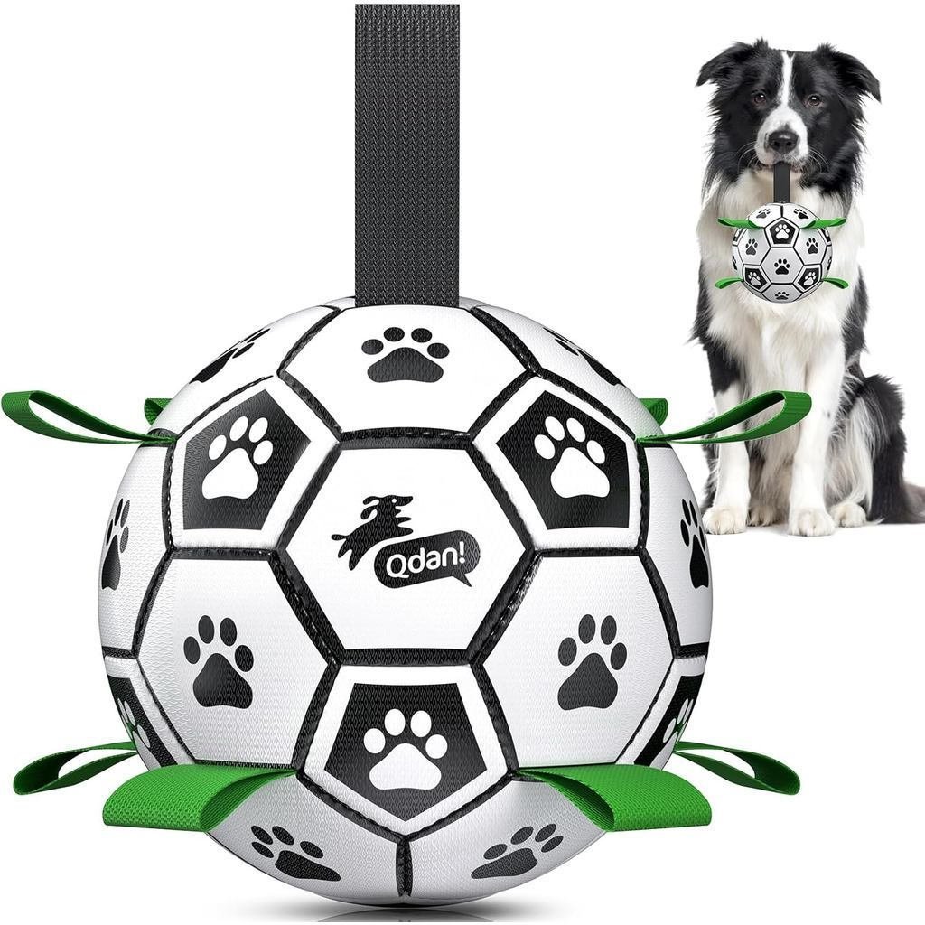 QDAN Toy ball，6Inch strap football，Sheep herding ball | Birthday toys，Suitable20-40Pound ball，Outdoo