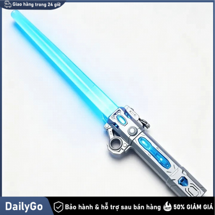 Đồ chơi kiếm laser bảy màu co giãn, Có tiếng hiệu, Mới ra mắt,Đồ chơi kiếm laser, Có thể co giãn, Ph