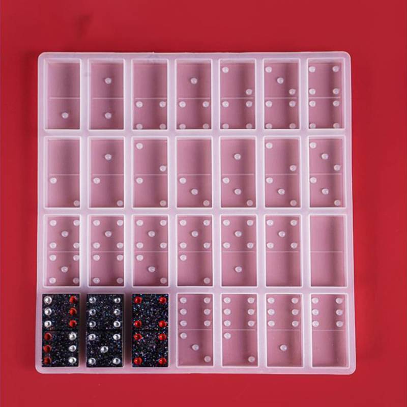 Maxrrh Silicone Dominos Trò Chơi Đồ Chơi Làm Khuôn Nhựa Epoxy Thủ Công DIY Khuôn Đúc Mới