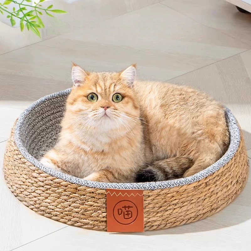 Mây Mèo Litter Bốn Mùa Đa Năng Mèo Litter Mèo Ngủ Mùa Hè Mèo Villa Kennel Thoáng Khí Thoải Mái