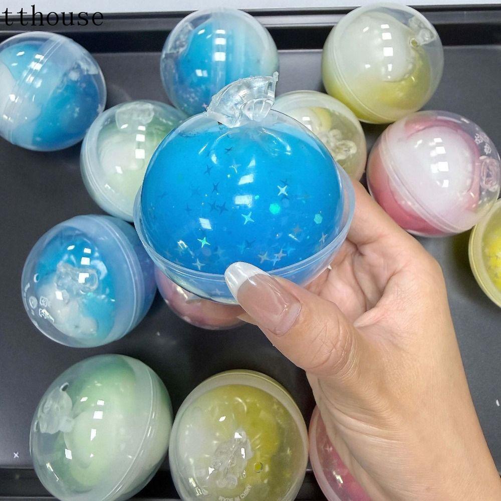 TTHOUSE Crunch Squishy, Sense Fidget Crunch Sound Wax Coating Squishy, Creative Glitter Pinch Tròn S