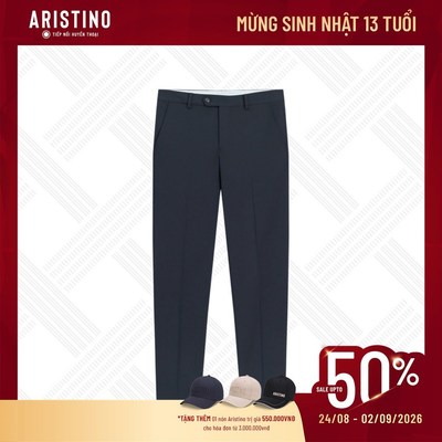 Quần Âu Nam Xanh Tím Than Aristino Regular Fit 29% Rayon Tạo Độ Rũ Tự Nhiên Cho Vải ATR0090S1