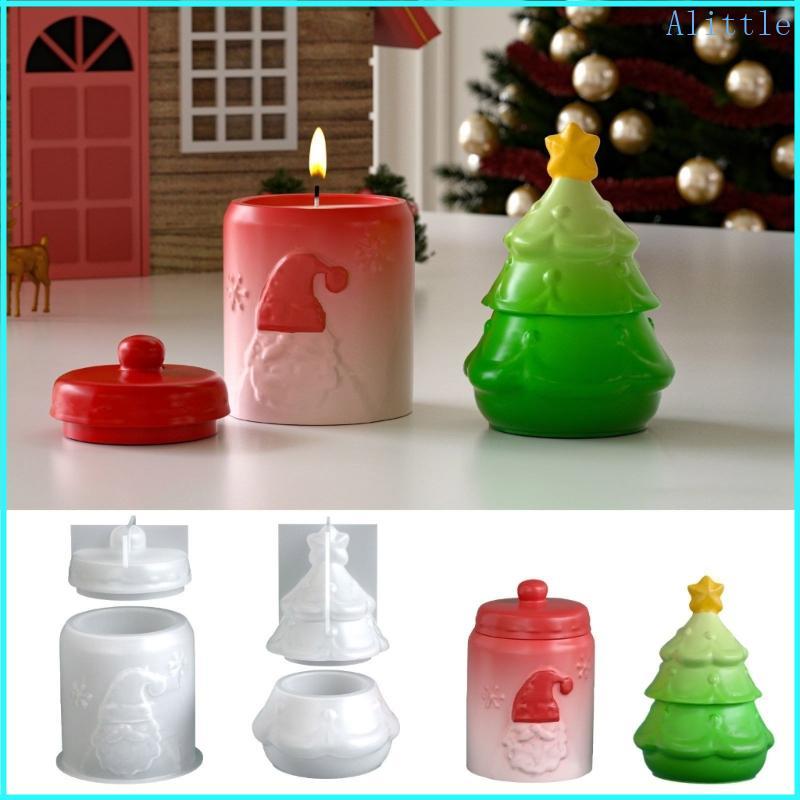 Alia Cây Giáng Sinh Hình Khuôn Silicon Santa Hình Thủ Công Phụ Kiện
