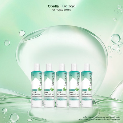 Bộ 5 chai Dung Dịch Vệ Sinh Phụ Nữ Lactacyd Cool Sensation 250ml Mát Lạnh & Sạch Thoáng Dài Lâu