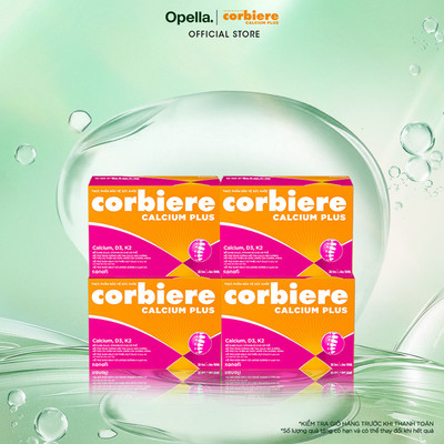 Bộ 4 Thực phẩm bảo vệ sức khỏe Corbiere Calcium Plus