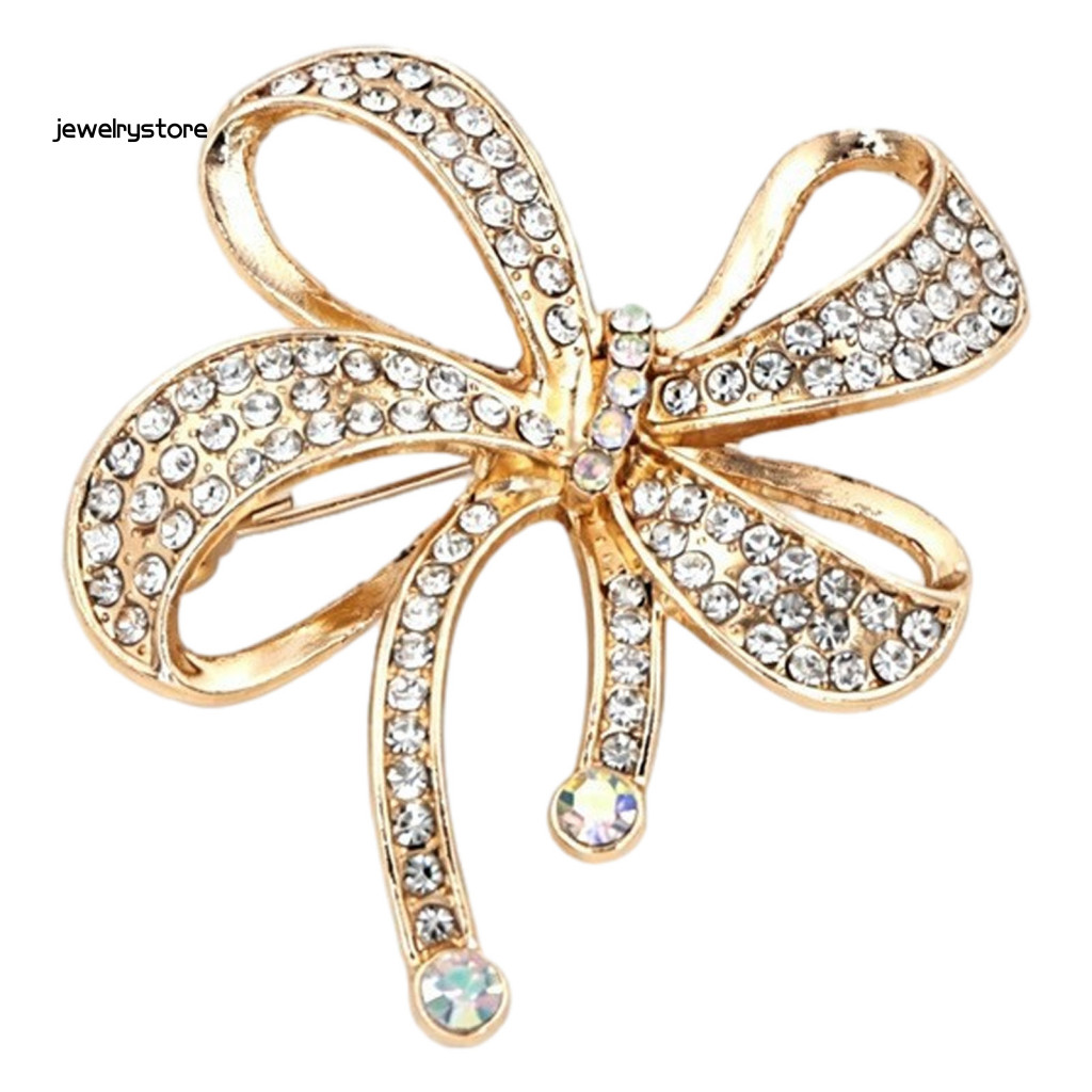 JET Quà Tặng Cho Nữ Nơ Vàng Thổ Cẩm Vintage Nơ Pin Chất Liệu Hợp Kim Chắc Chắn Cho Áo Khoác Áo Sơ Mi
