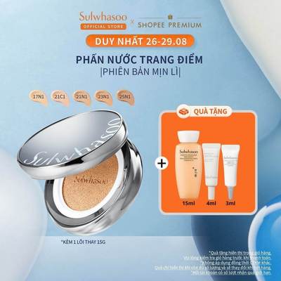 Phấn Nước Trang Điểm 15G - Kèm 1 Lõi Thay Thế 15G - Sulwhasoo Perfecting Cushion